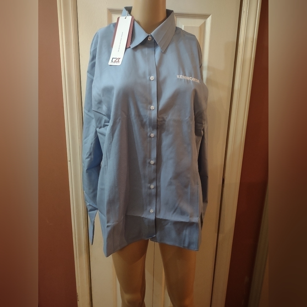 NWT kenworth truck official licensed product long sleeve button up shirt size xl